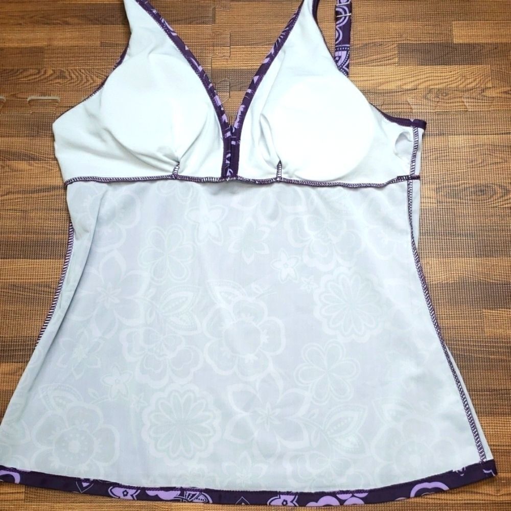 Swim Suit Top Purple size Large - Picture 9 of 12